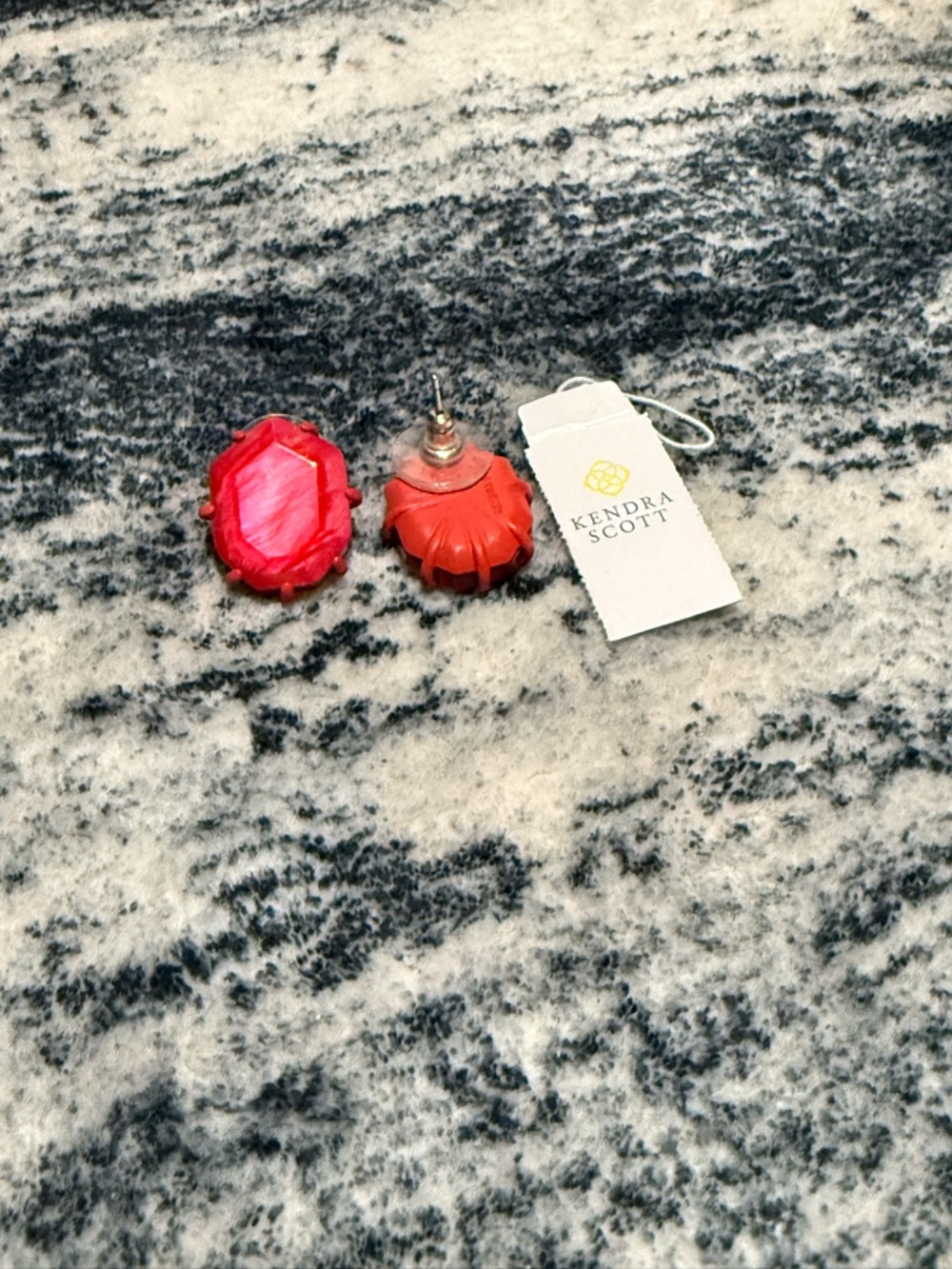 Kendra Scott Red Stud Earrings